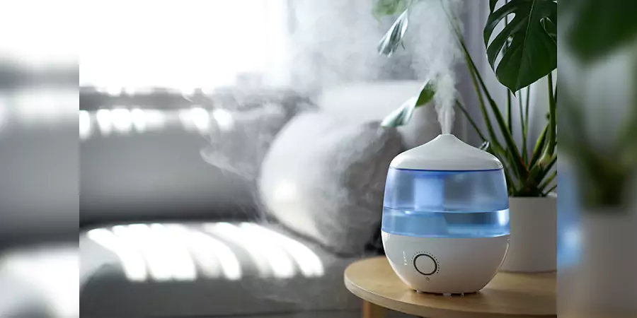 Add moisture to dry air