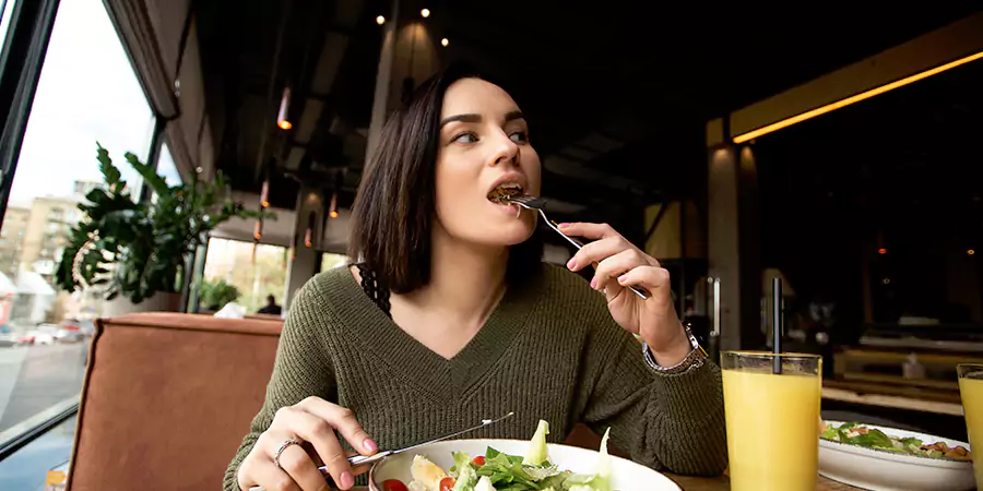 During meals