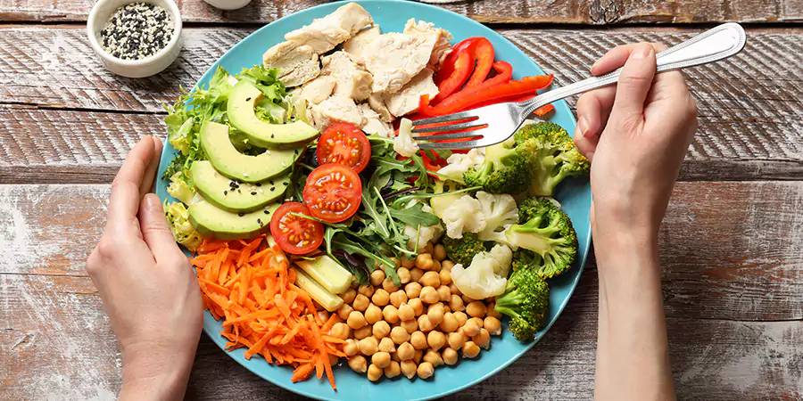 Eat balanced, nourishing meals